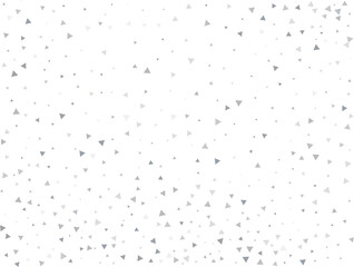 Festive Silver Triangular Confetti