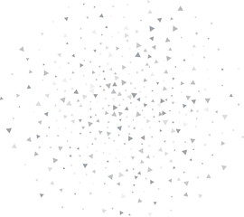 Festive Silver Triangular Confetti