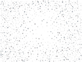 Festive Silver Triangular Confetti