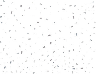 Sparkle Rectangular Silver Confetti