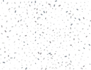 Sparkle Rectangular Silver Confetti