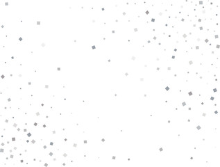 Luxury Silver Square Confetti