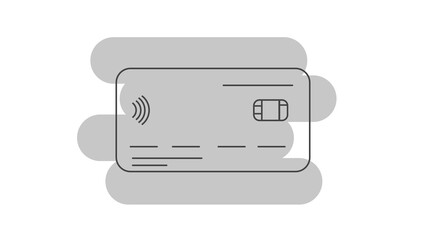 Mobile payment. Online payment via smartphone. Transaction. NFC chip. Bank card. Online banking concept.