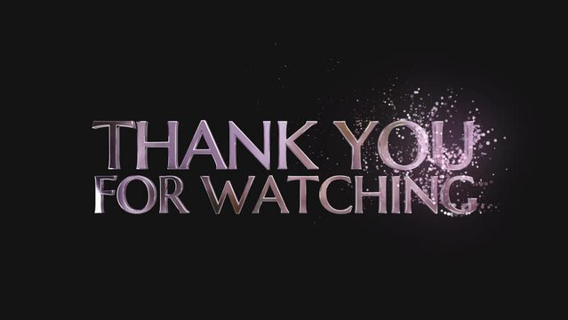 thank you for watching animation particle text

