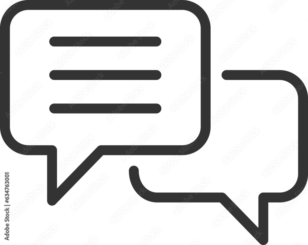 Poster chat icon vector design element. talk bubble speech sign. dialogue balloon.