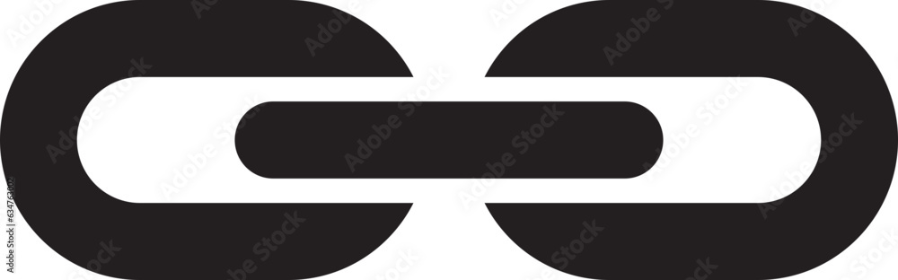 Poster chain link icon. connection sign vector illustration. linked interface design.
