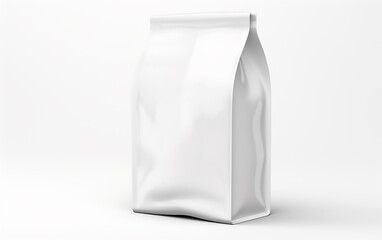 White package coffee box on white background. Mock up.