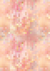Pixel Art design - blurred background. Colorful mosaic pattern. Vector clipart