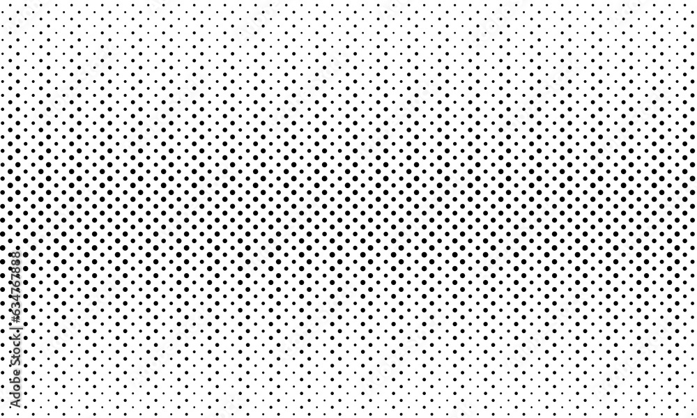 Poster monochrome polka dot pattern background vector design