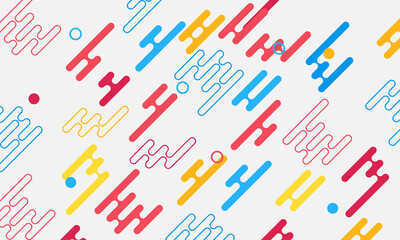 Abstract liquid shape colorful template banner with gradient color dot technology background Design with vector design