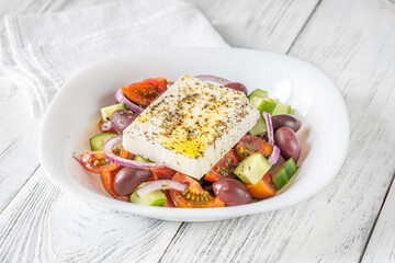 Bowl of Greek salad