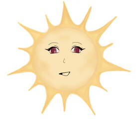 sun cartoon character