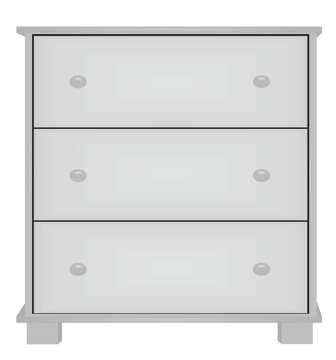Home chest of drawers. vector