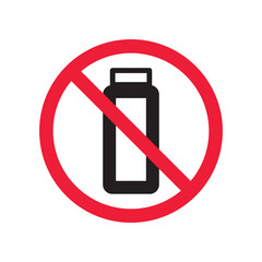 Forbidden perfume vector icon. Warning, caution, attention, restriction, label, ban, danger. No scent flat sign design pictogram symbol. No perfume icon