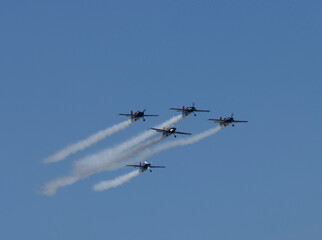 The airshow is a mesmerizing display of aviation prowess. Against the backdrop of the boundless sky, skilled pilots and cutting-edge aircraft take center stage, executing daring maneuvers.