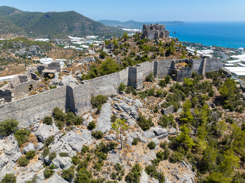 Softa Castle view in Bozyazi Town - Turkey