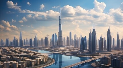 Buildings in Dubai, generated by AI