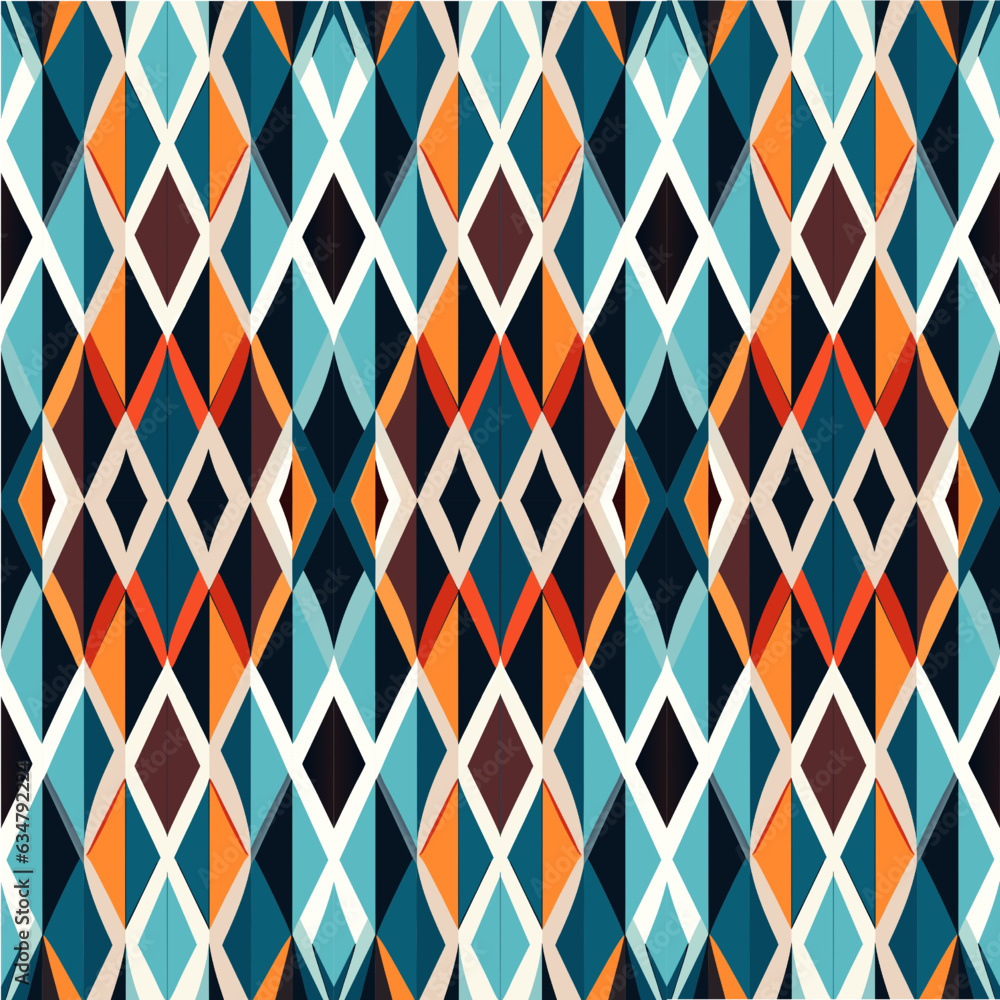 Poster seamless background pattern. abstract geometric pattern. vector image.