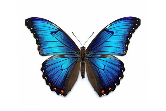 Butterfly isolated on white background.Generative Ai.