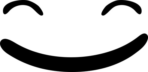 Emotion smile decoration and design.