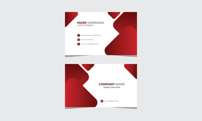 Modern Business Card - Creative and Clean Business Card with abstract shapes