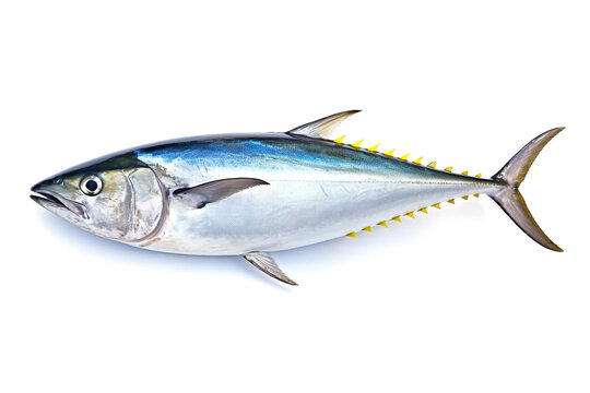 Bonito fish  isolated on white background.Generative Ai.