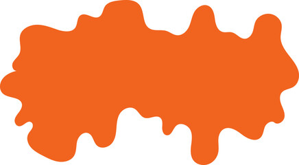 Halloween orange fluid decoration