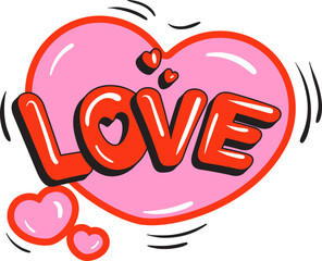 Comic style vector cool sticker. Bubble label