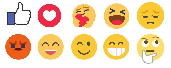 Collection of Yellow Emoticons and Emoji Smiles: Artistic Vector Illustrations.