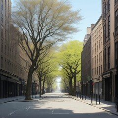 New york street and summer scenes.