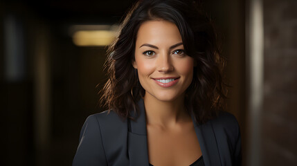 Fototapeta premium successful woman smiling