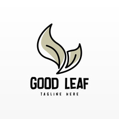 Plant logo design concept template. Leaf logo icon design. Nature logo design template