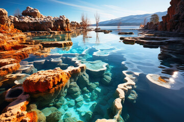 Fototapeta premium Hot Spring Spectacle