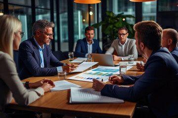 Fototapeta premium Skilled Accountant Delivering Compelling Financial Insights