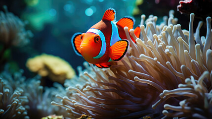 Fototapeta na wymiar Captivating Clownfish