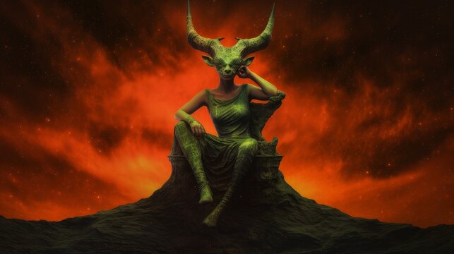 demon woman in hell
