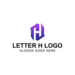 H letter mark logo design