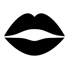 Lips icon vector on trendy style for design and print