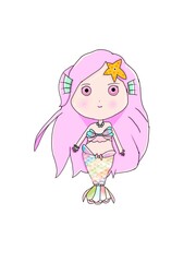 A heartwarming chibi illustration skillfully crafted by a kid artist. This adorable artwork captures the essence of childlike creativity and innocence.