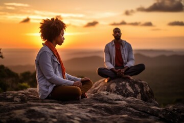 Person meditating in yoga pose