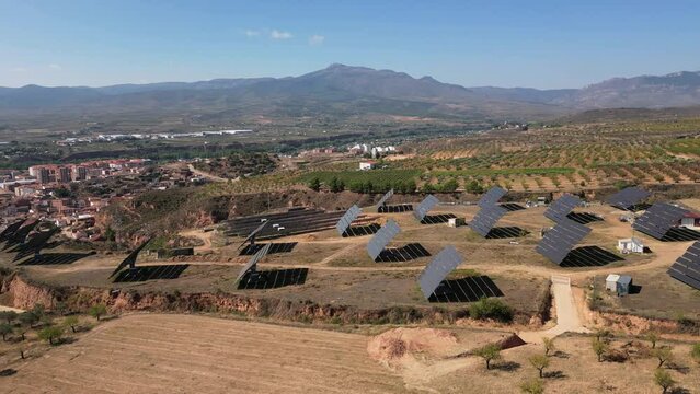 Solar garden, Renewable energy. Arnedo, La Rioja.