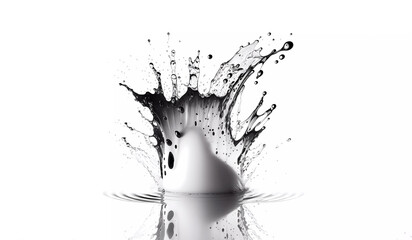 Splash - Fresh drop on white background - PDS Generated by AI