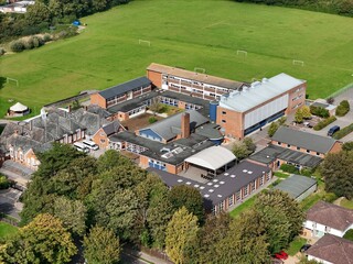 The Costello School Basingstoke Hampshire UK drone, aerial  .