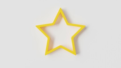 Fototapeta premium Star shape, 3d star