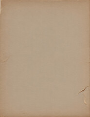 AI Generative illustration, vintage old empty paper texture for old letter, old books, cardboard brown color, aged empty paper
