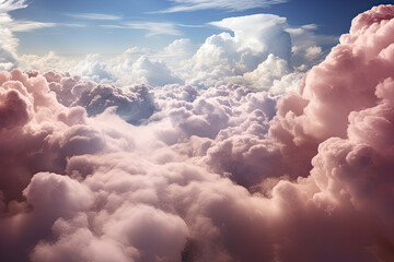 Obraz premium Pink clouds in the sky