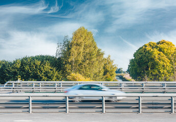 car in traffic on the road 