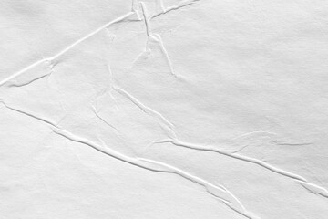 Texture of wet paper in white color for a template. Gray pattern background, abstract background for wallpapers, old cardboard.