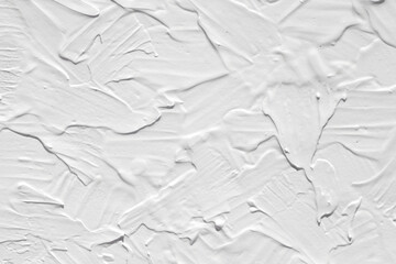 White color paint texture with brush strokes for template. Gray pattern background, abstract background for wallpaper.
