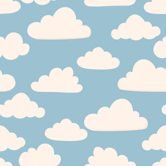 seamless pattern with clouds